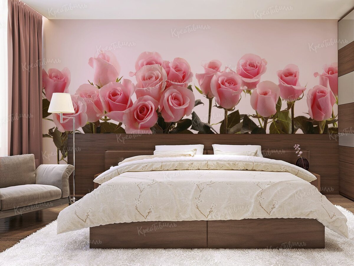Роза в спальне - 51 фото