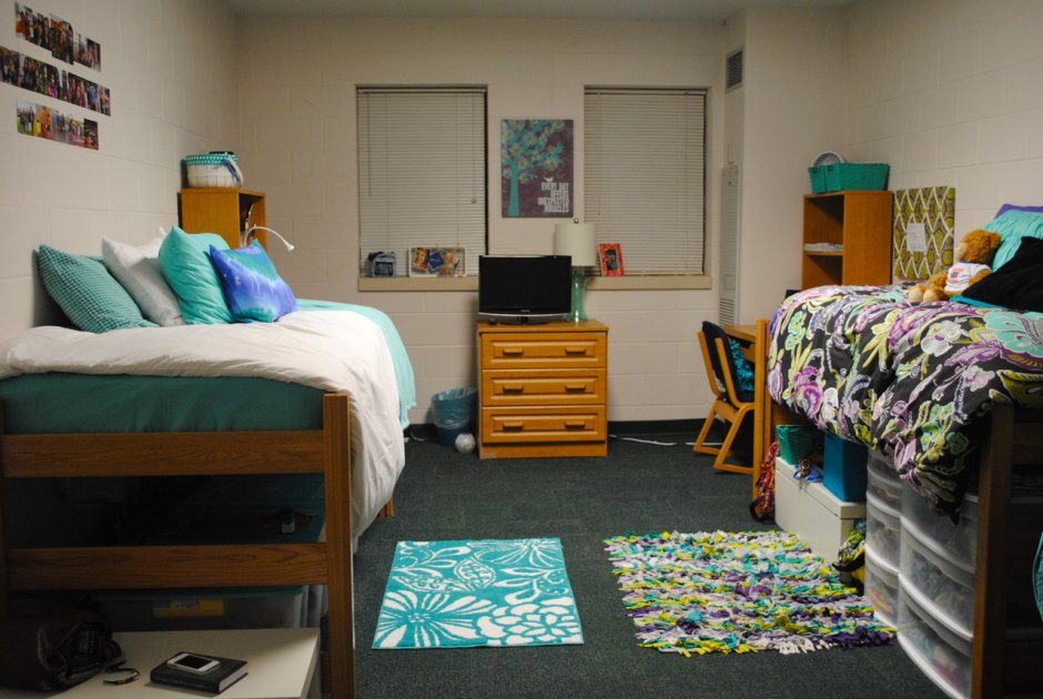 Sucking college dorm room