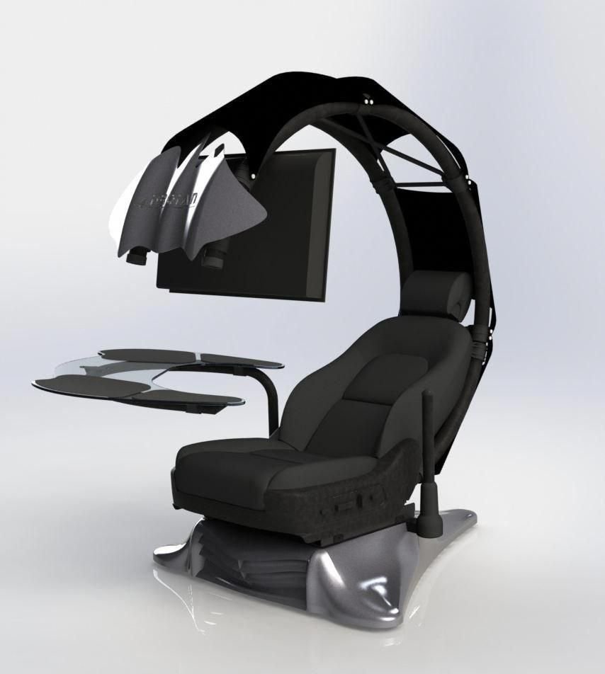 кресло для работы за компьютером лежа