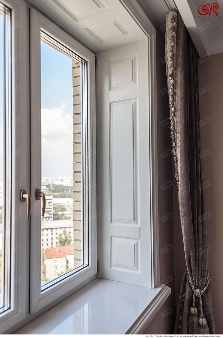 Зеркальные оконные откосы