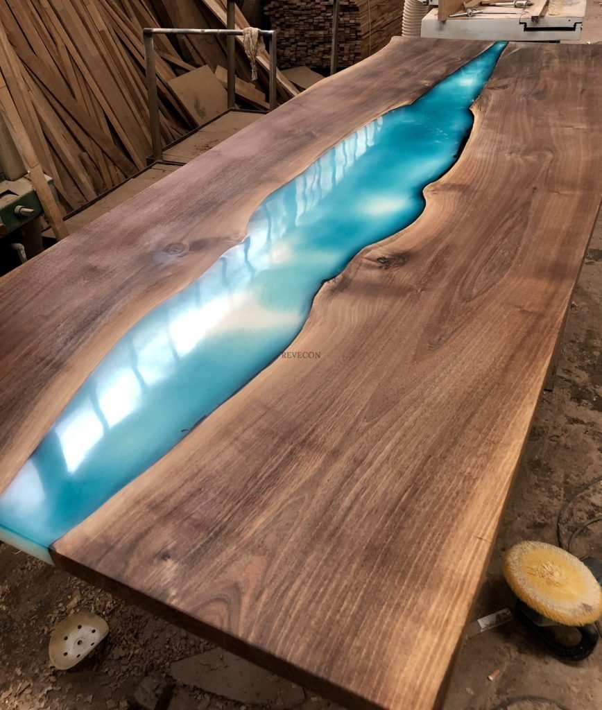 Epoxy Resin River Table. Мебель