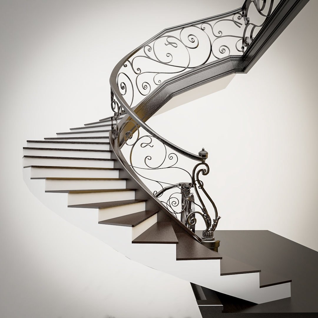Железные декоративные лестницы