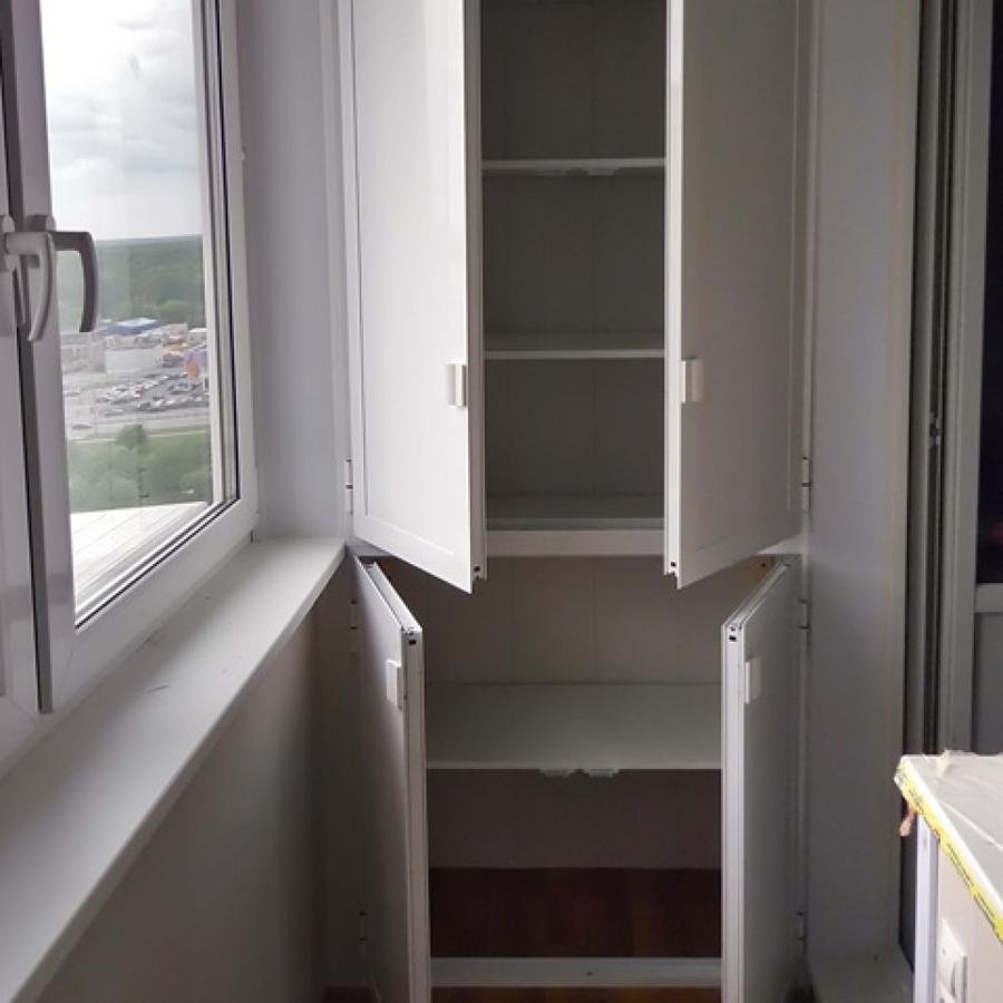 Шкаф стеллаж на балкон