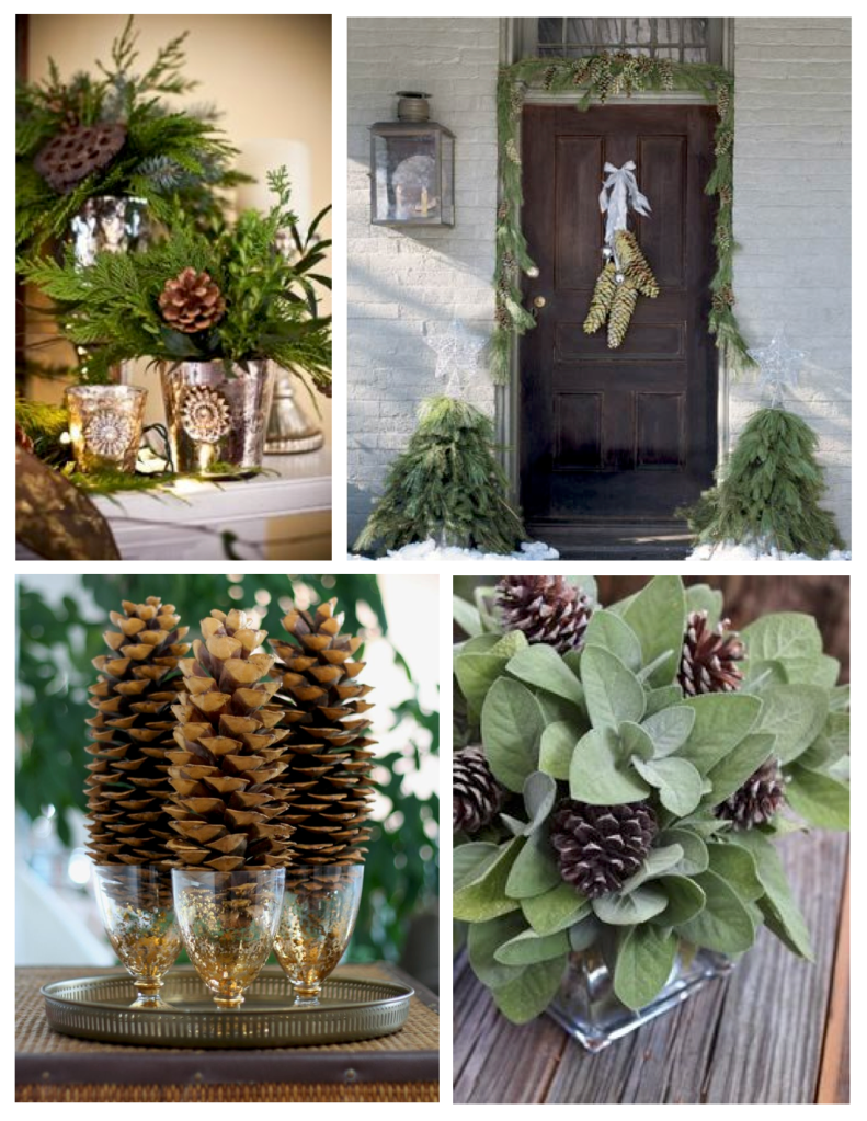 Декор из сосновых шишек для дома