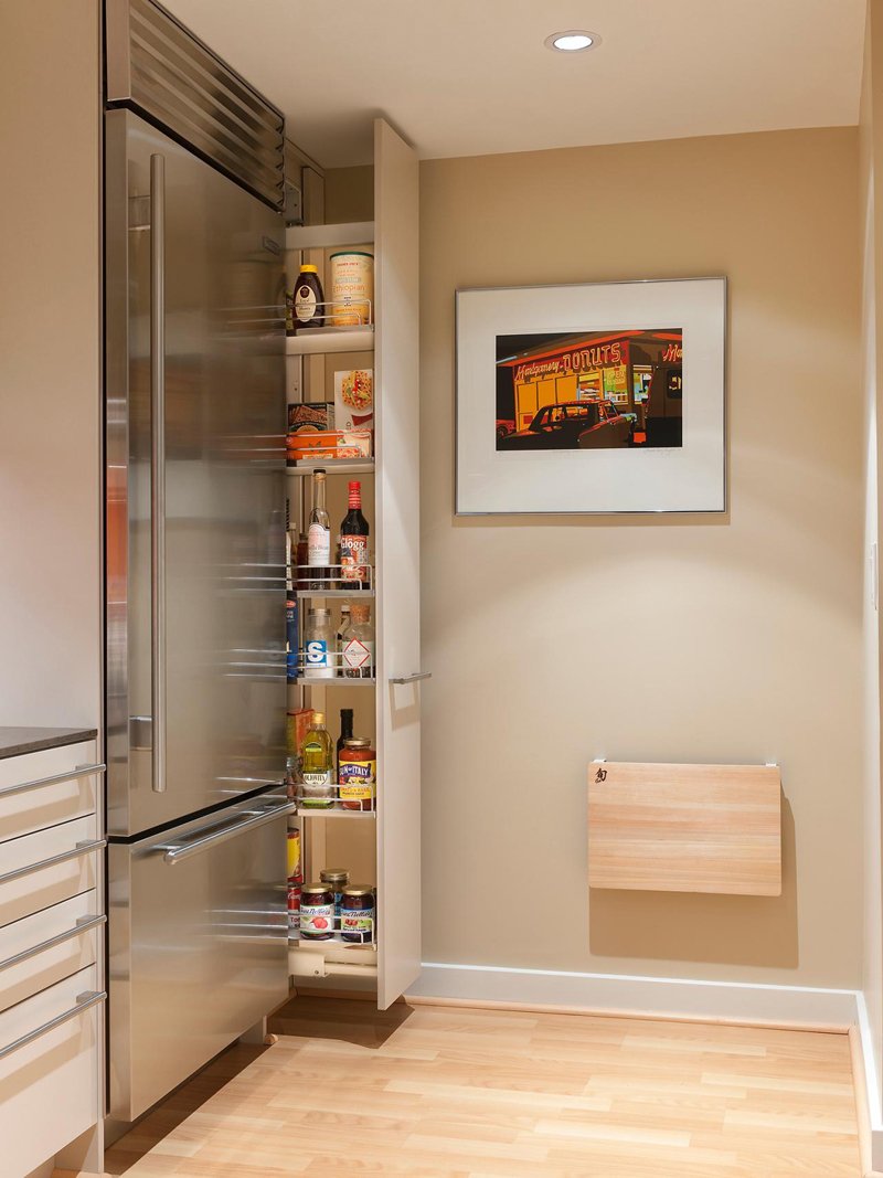Выдвижной шкаф для кухни