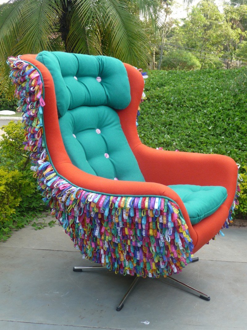 Кресло дизайнерское из верёвки