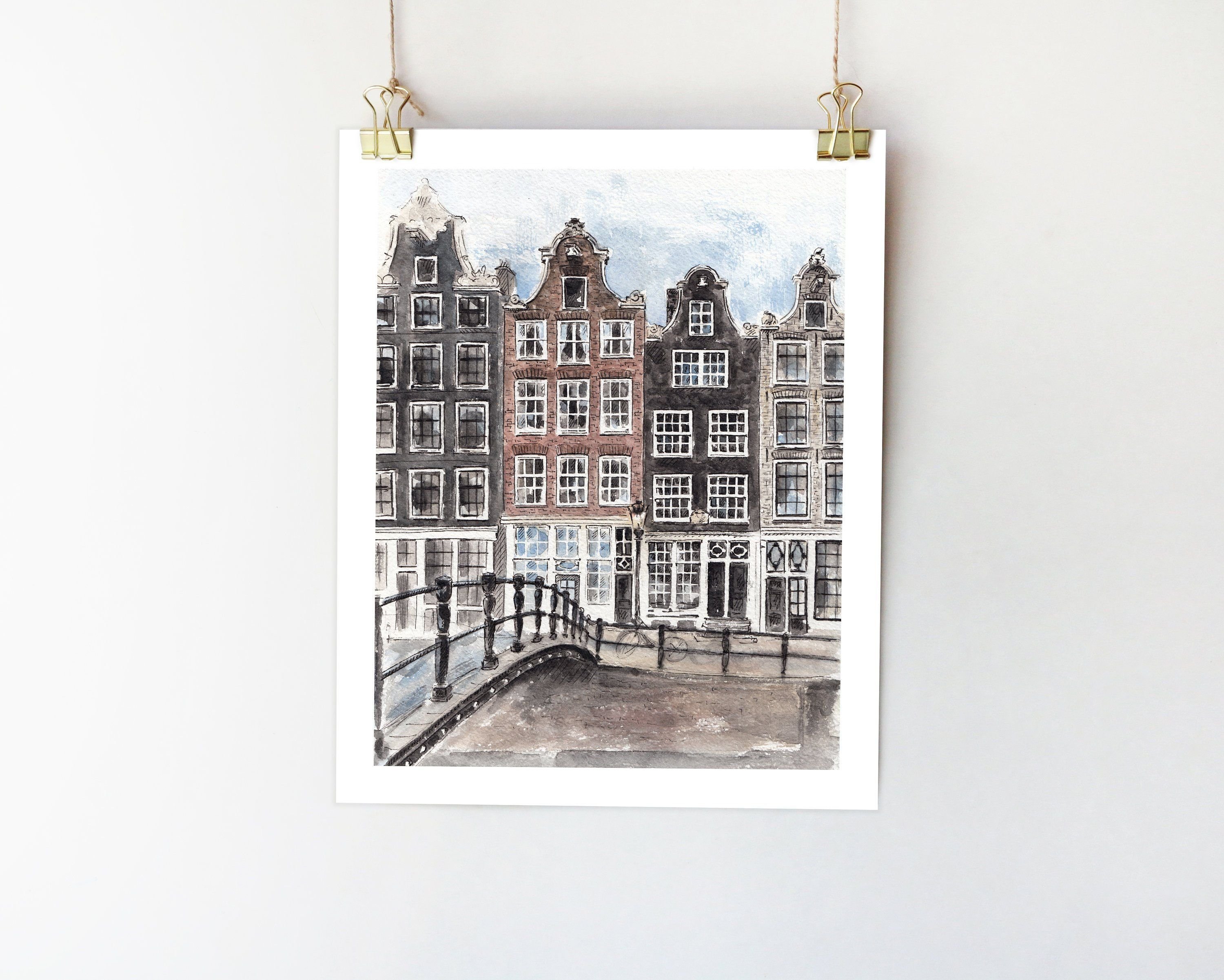 Постер голландские домики