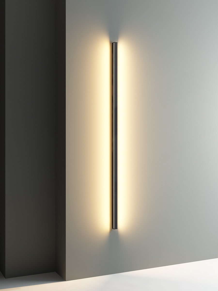 Скандинавский минималистический светильник длинный настенный