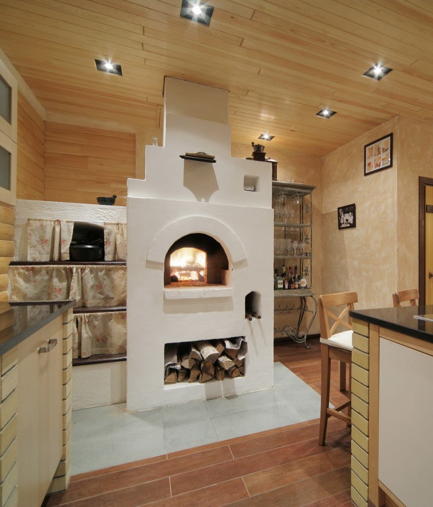 Дровяная печь-камин Fireplace Anna