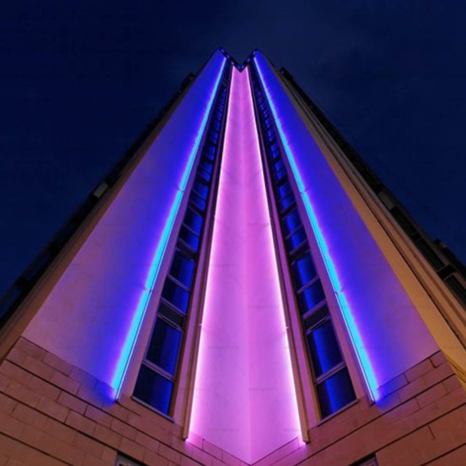 Динамическая подсветка фасада