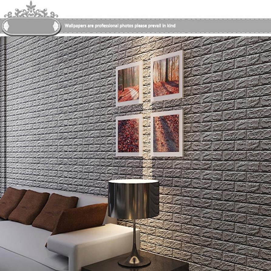 Панель 3d cамоклеющиеся 700*770*4мм "кирпич бежевый" (Brick Beige)