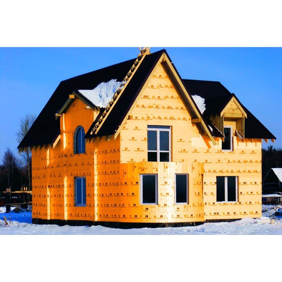 Схема утепления фасада пенопластом