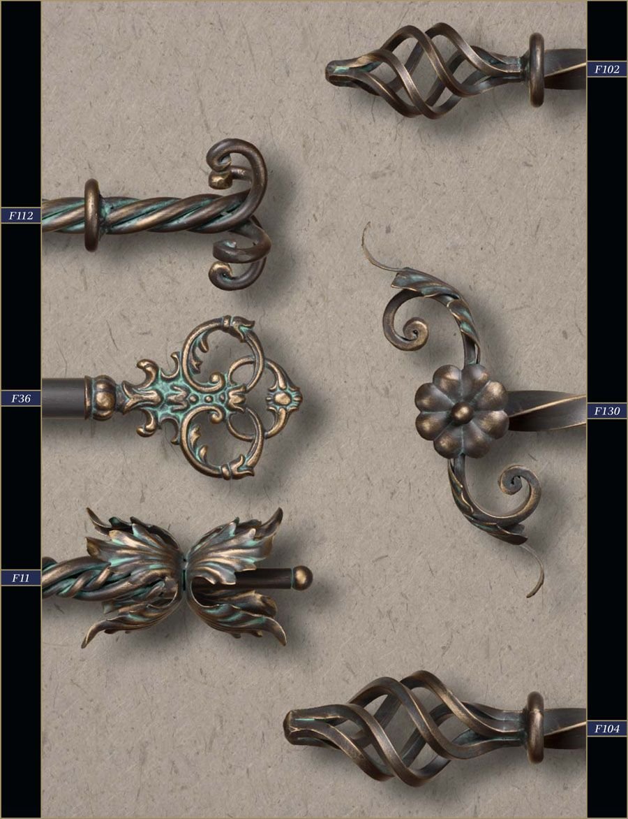 Карниз для штор "Antique Bronze" 105-190см 690-37