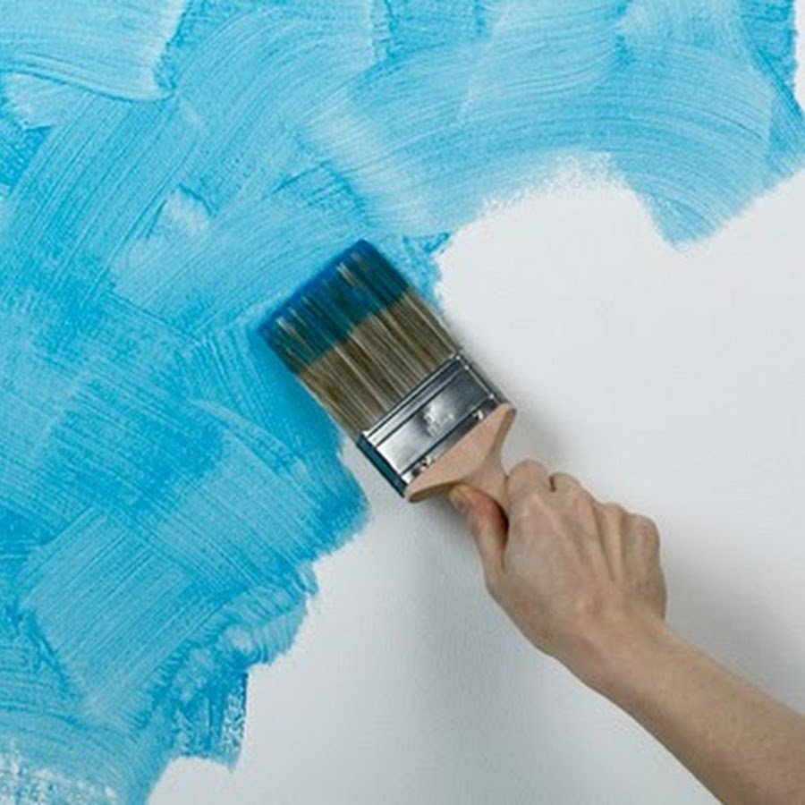 Окрашивание стен декоративной краской