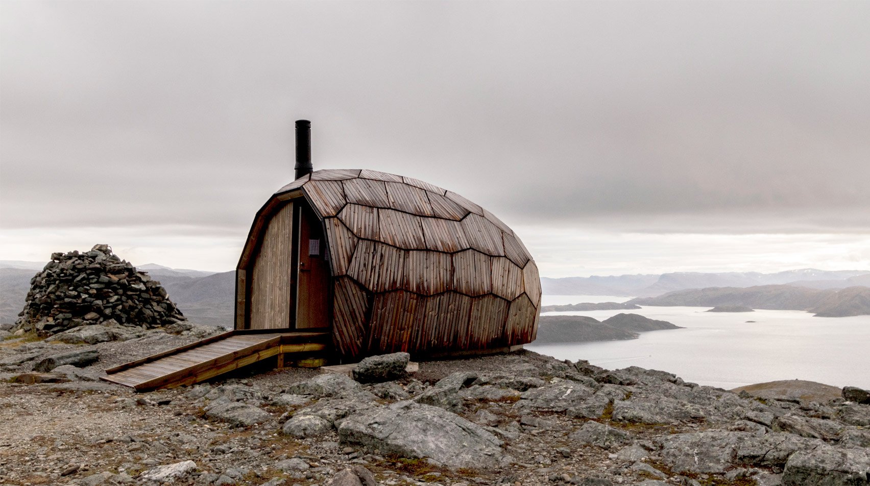 норвегия домики в горах