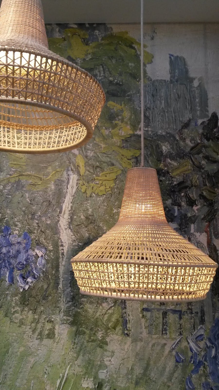 Подвесной светильник soffitto из ротанга