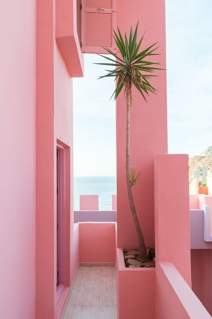 Розовая Эстетика на стену
