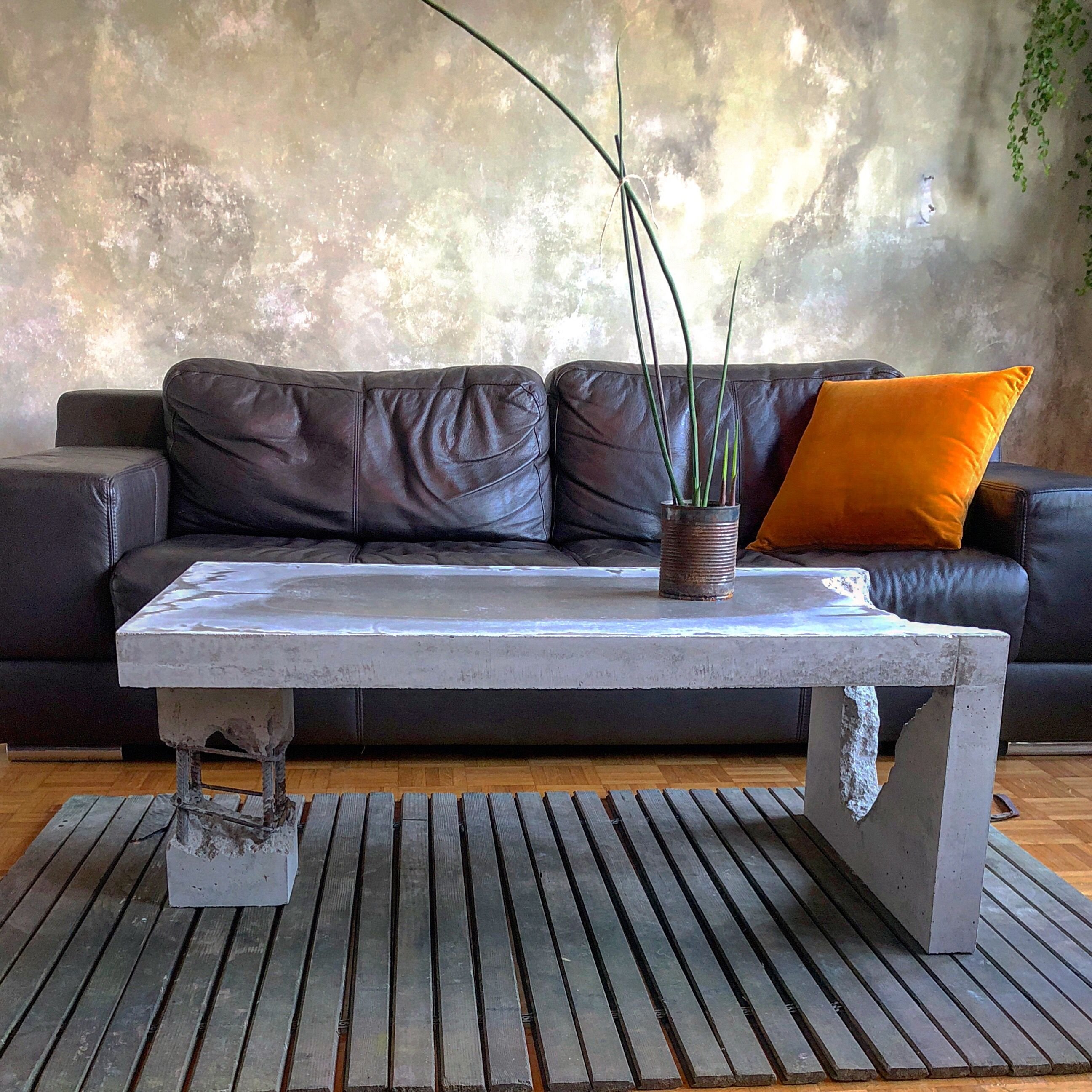 Мебель из бетона и дерева