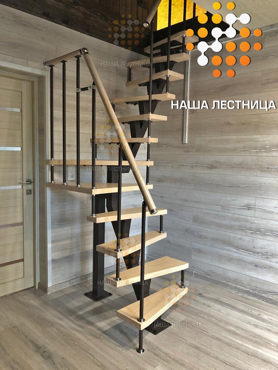 Лестница гусиный шаг фото на второй этаж