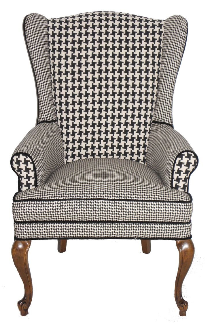 Astoria кресло (125) - Petrol Gold Houndstooth pattern