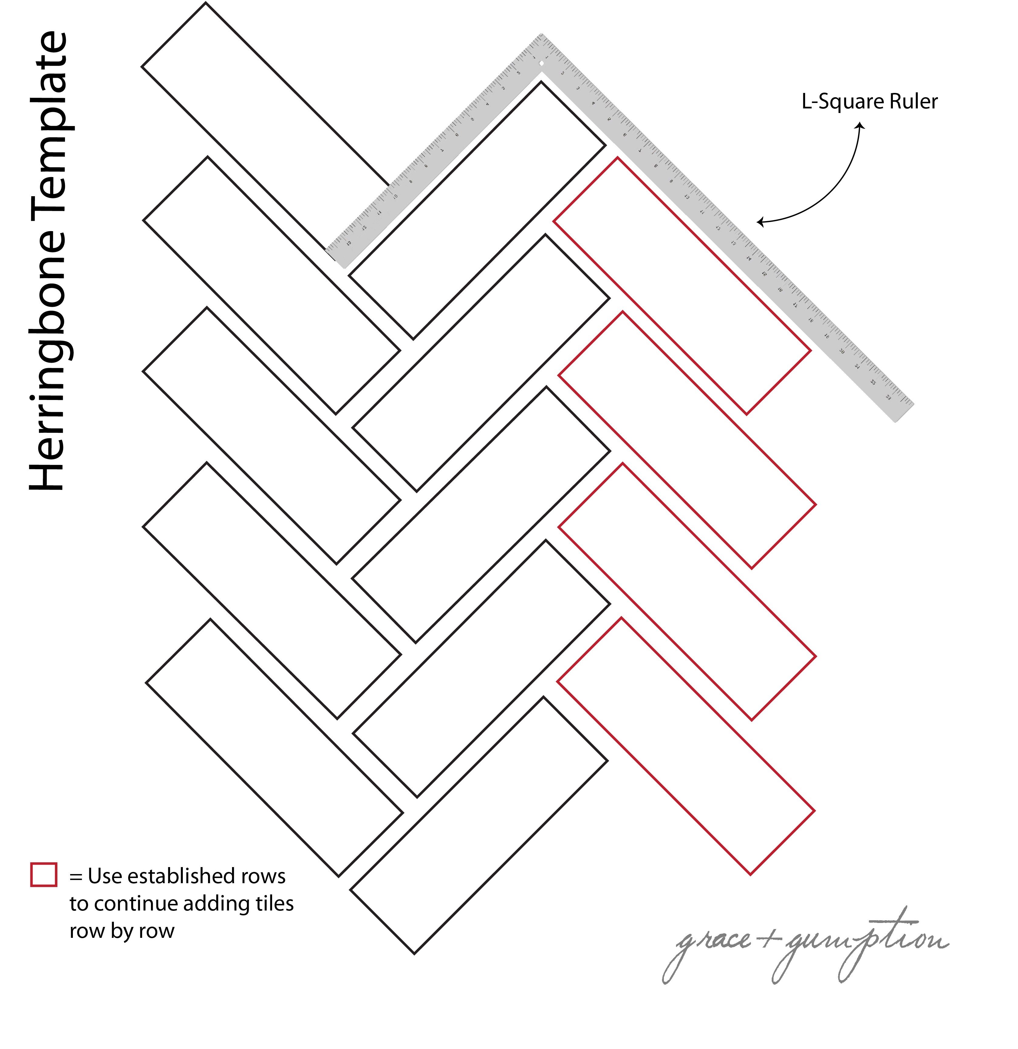Схема кладки ПВХ плитки елочкой