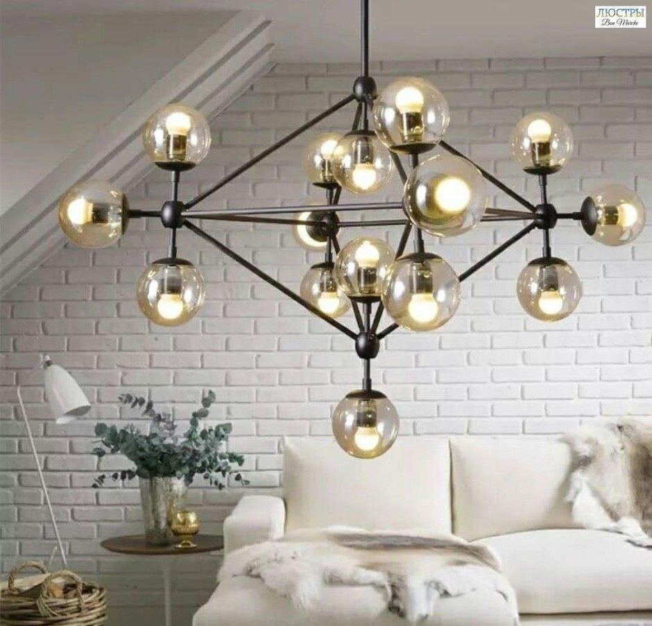 Люстра Terra Black Amber