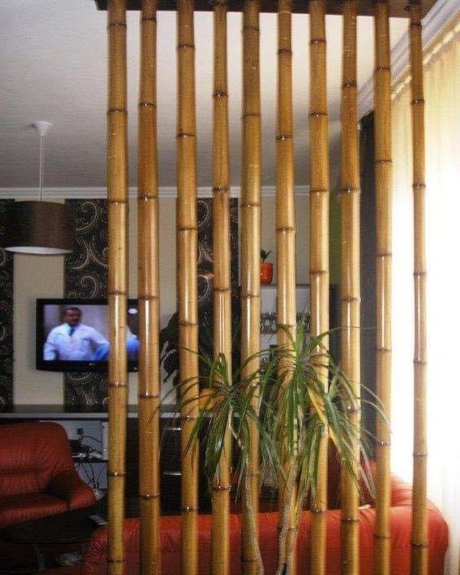 Бамбуковые перегородки в интерьере