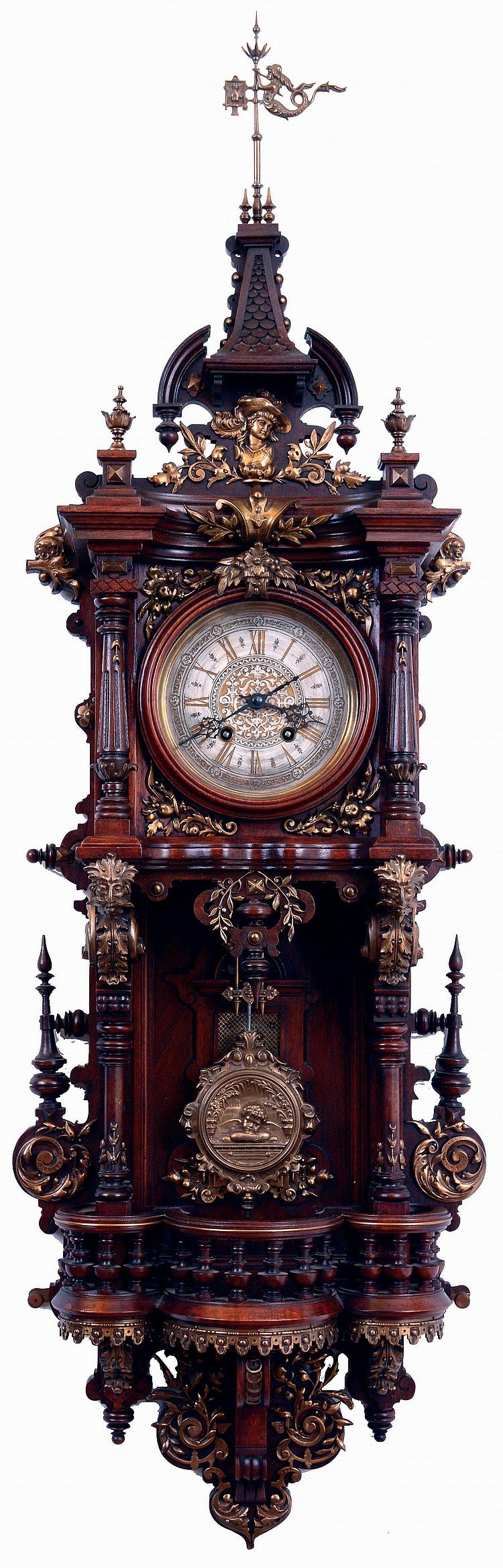 Античные настенные часы