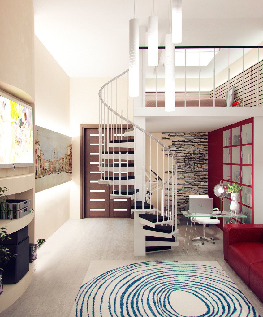 Дизайн 2х уровневой квартиры