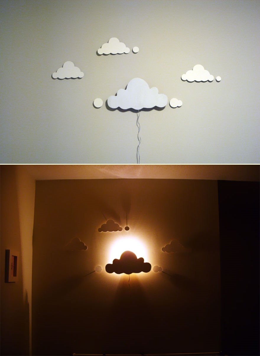 Ночник в виде облачка на стену