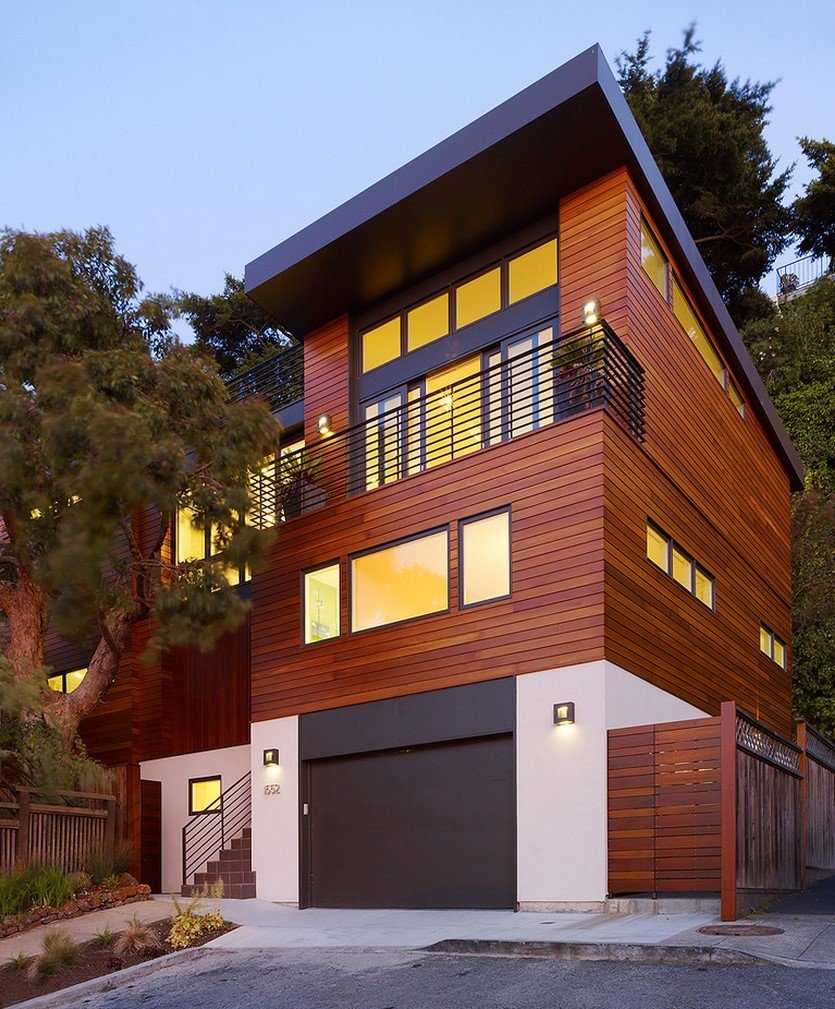 Shou Sugi ban фасад