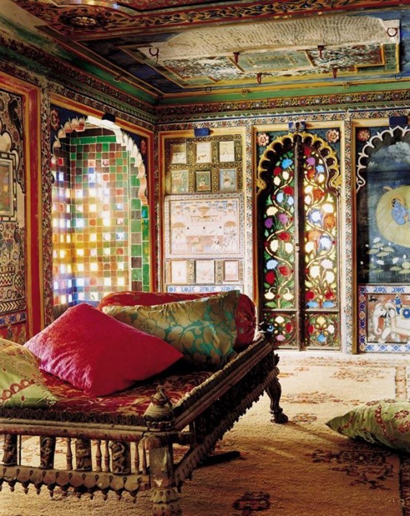 Дворец махараджей Индия спальня