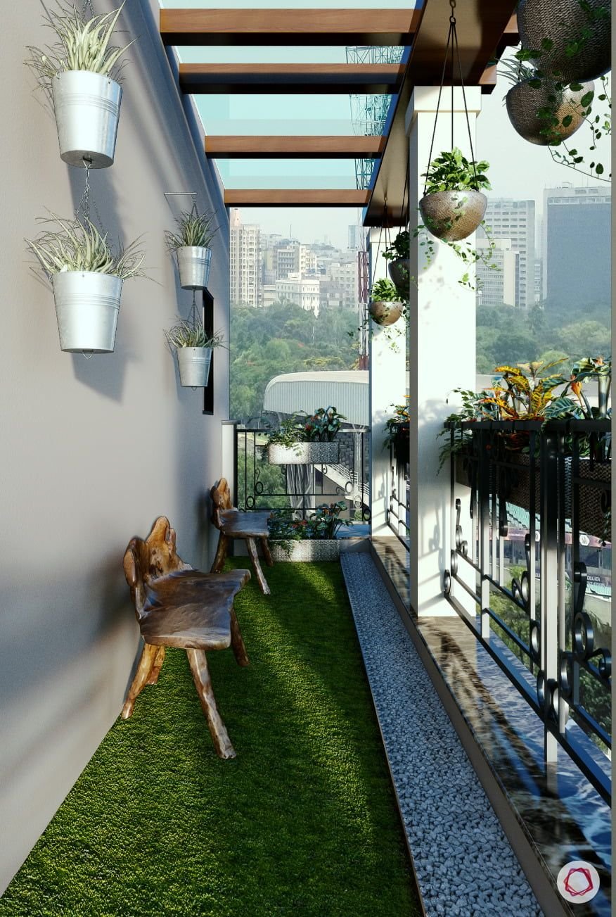 Сканди балкон с панорамным остеклением