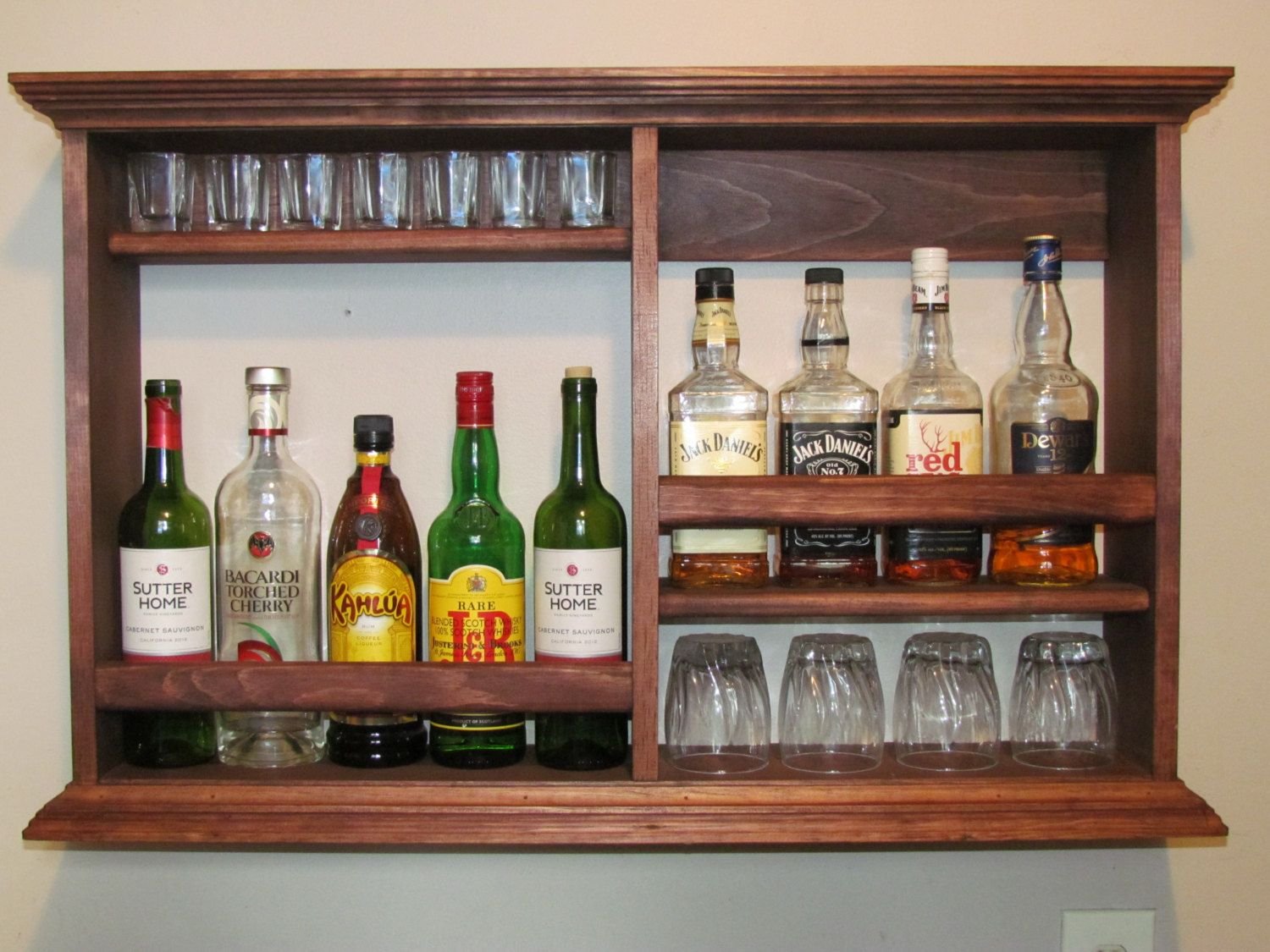 полки для хранения алкоголя дома