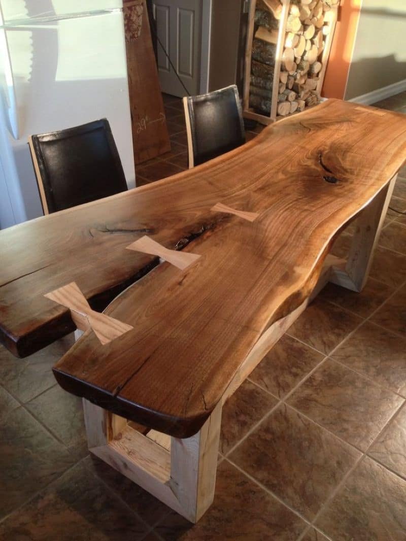Необычные деревянные столы
