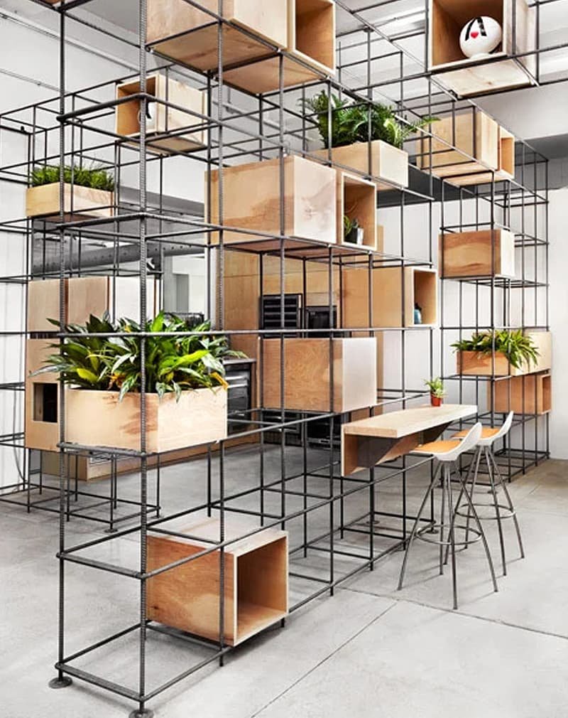 Книжный стеллаж лофт Индастриал