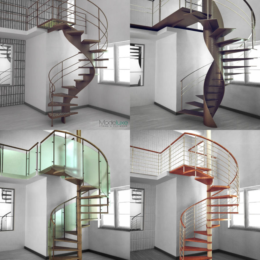 3ds Max модель лестницы