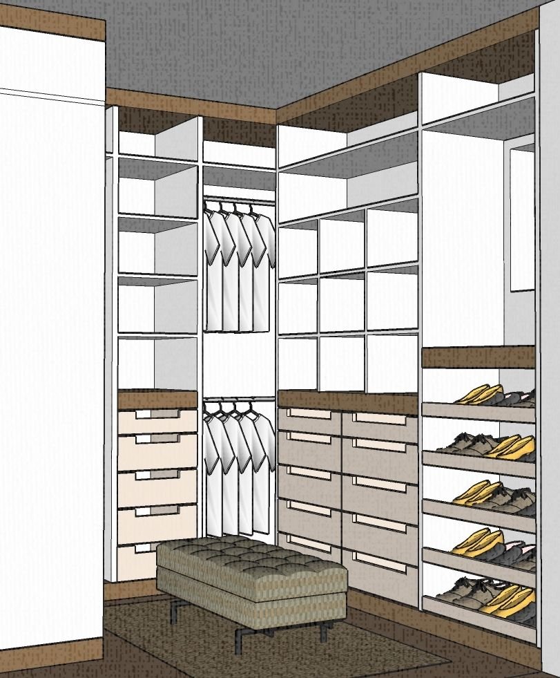 Проекты гардеробных шкафов