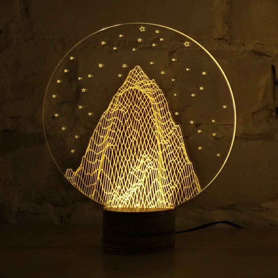 Дизайнерский светильник из оргстекла
