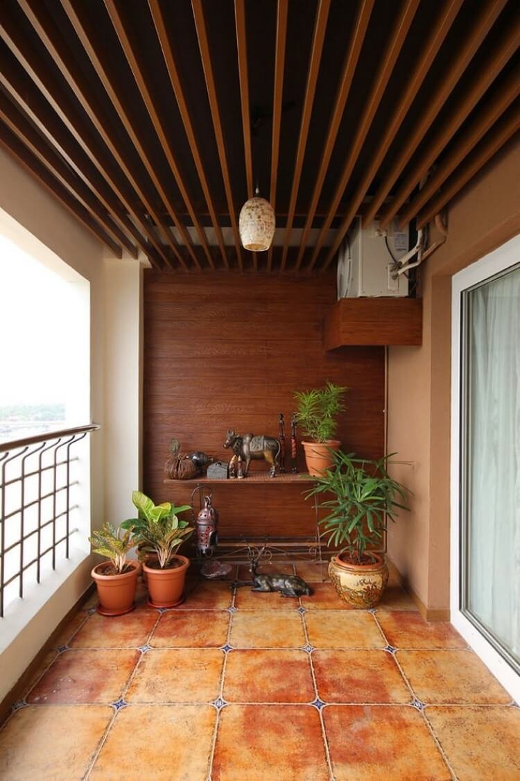 Кирпичный балкон