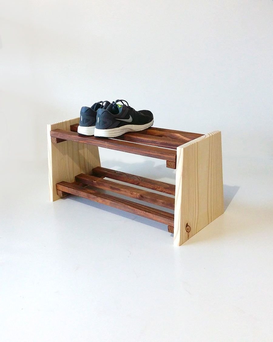 Полка для обуви деревянная