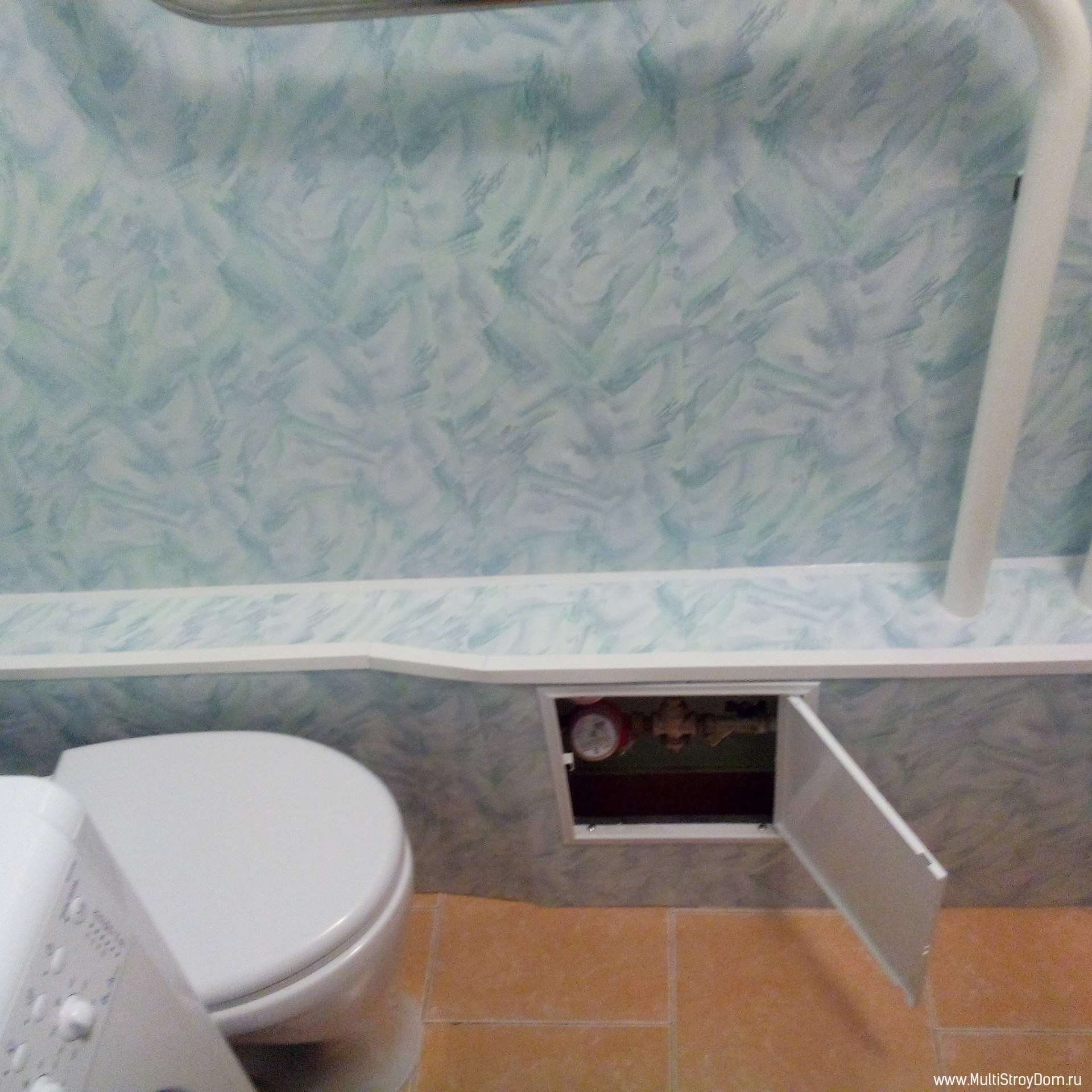 шкаф в ванной из пластиковых панелей