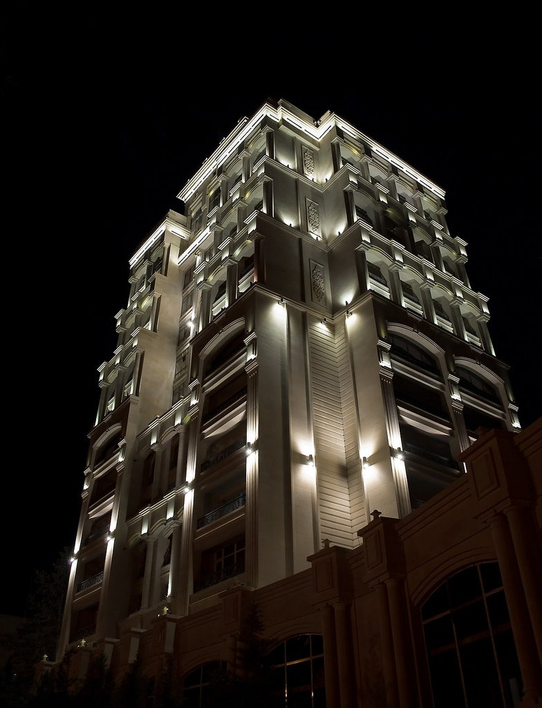 Освещение фасадов зданий архитектурная подсветка