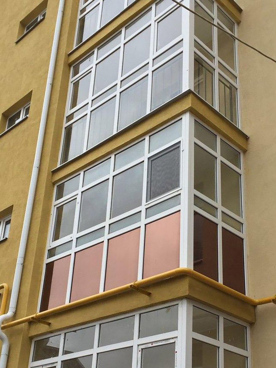 Тонировка балкона бронза