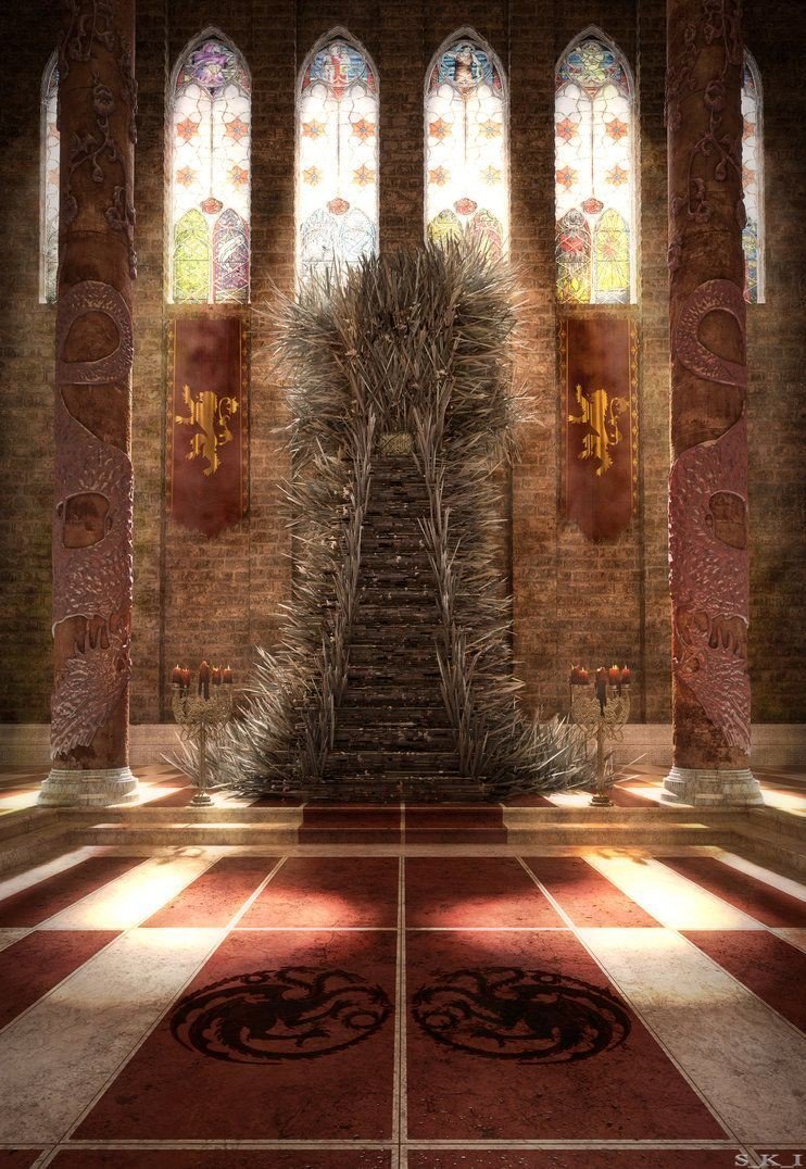 Дворец Тронный зал трон фэнтези