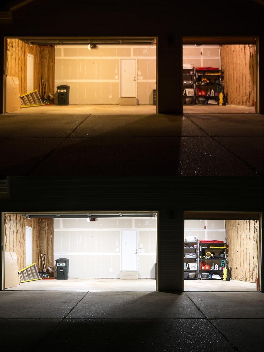 Освещение гаража с улицы