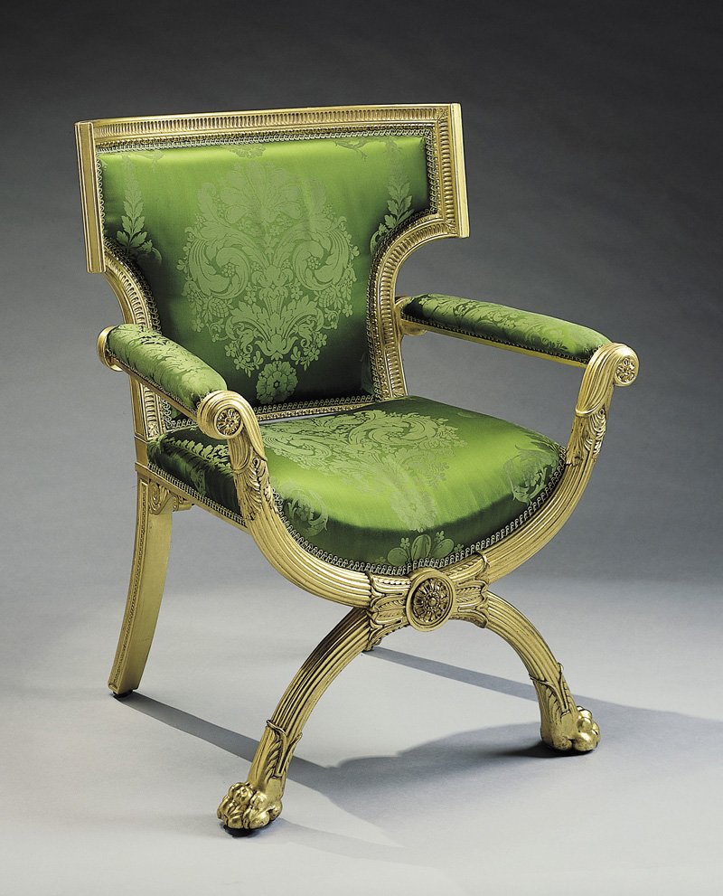 Carved Giltwood Fauteuil