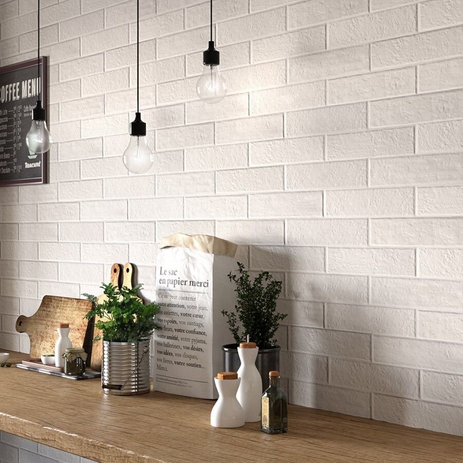 Декоративный кирпич белый Piter Loft арт. 1234