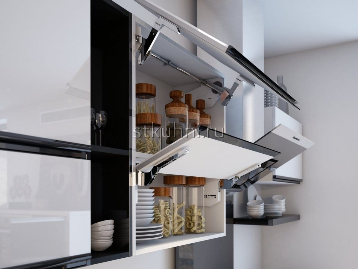 механизмы для кухонных шкафов без ручек