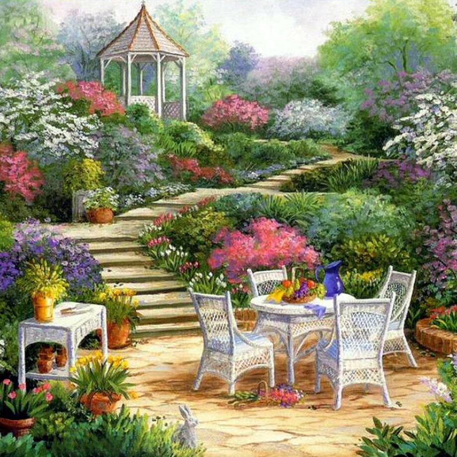 Фрески Павлины в райском саду